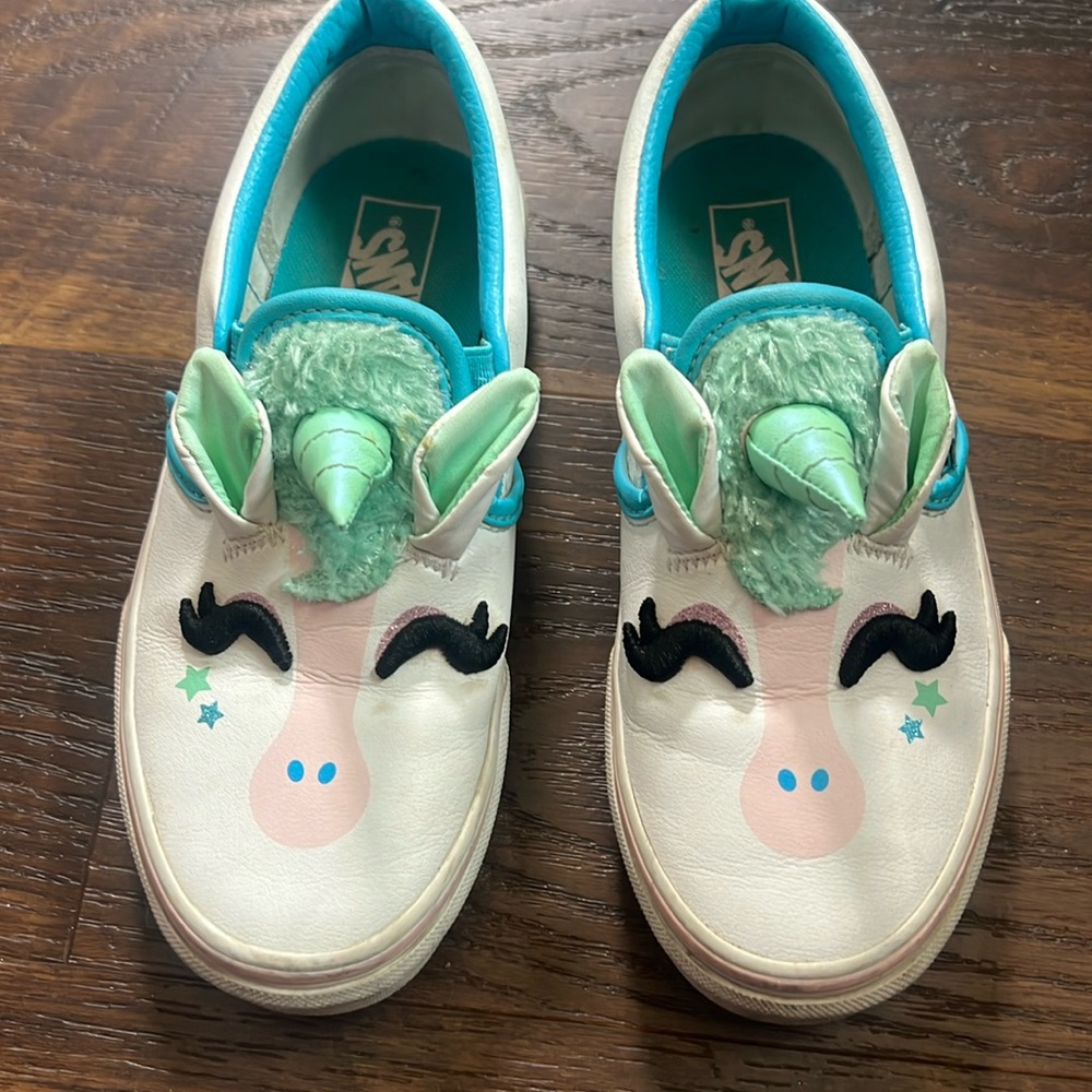 Unicorn Vans kids Sz 2